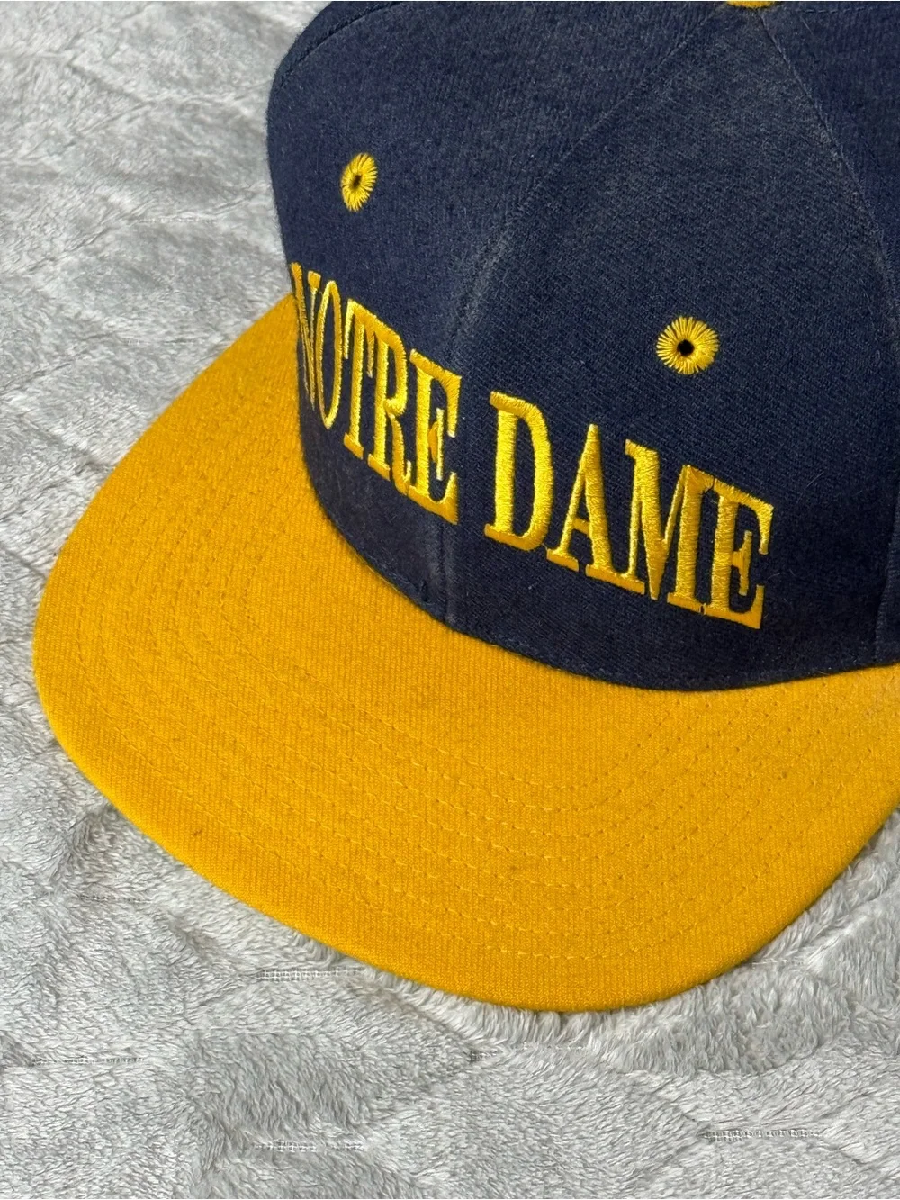 Vintage Notre Dame Fighting Irish The Game Wool Blend Snapback Hat Taiwan